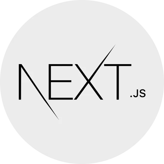 Next.js technology icon - Frontend and backend development tool