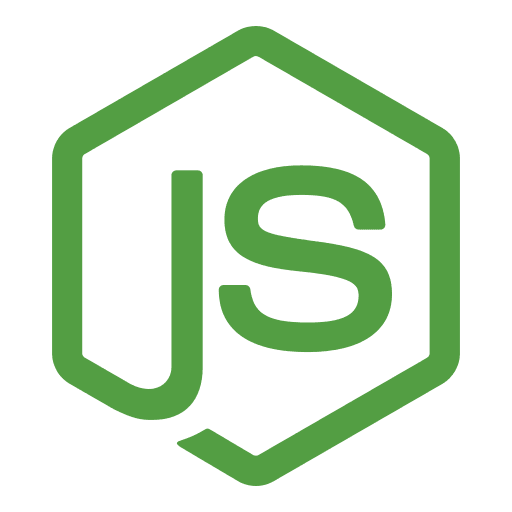 Node.js technology icon - Frontend and backend development tool