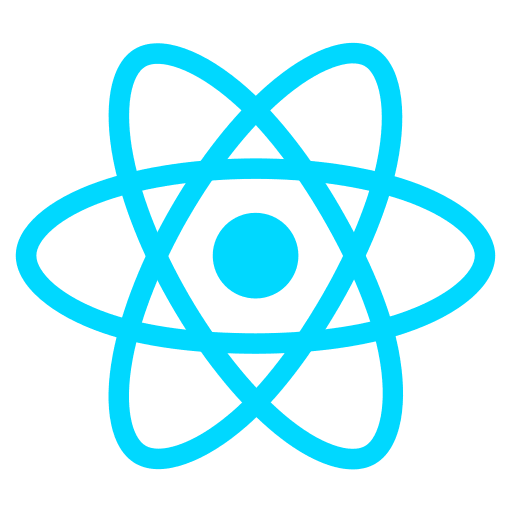 React technology icon - Frontend and backend development tool